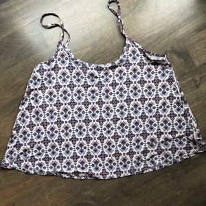 Flowy mid length spaghetti strap tank